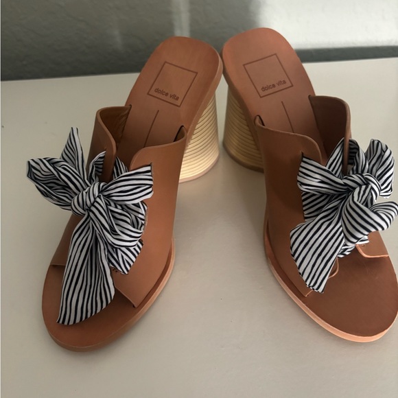 DOLCE VITA Amber Leather Heeled Sandal SZ 7.5 BRAND NEW - Picture 7 of 14